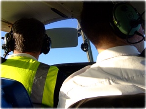 Captain (Darren Smith) and First Officer (Brian Cattle)